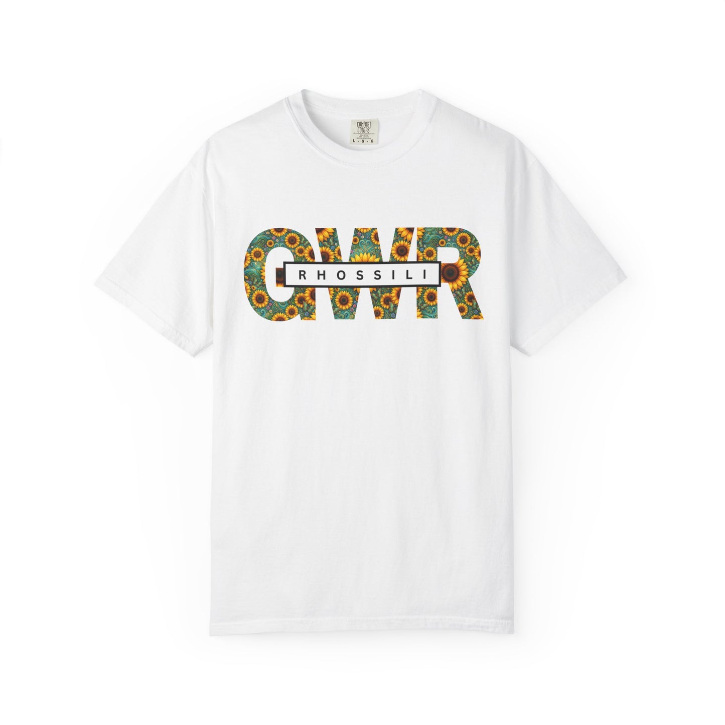 Rhossili Sunflower Fields T-shirt | Gower Landscape Tee