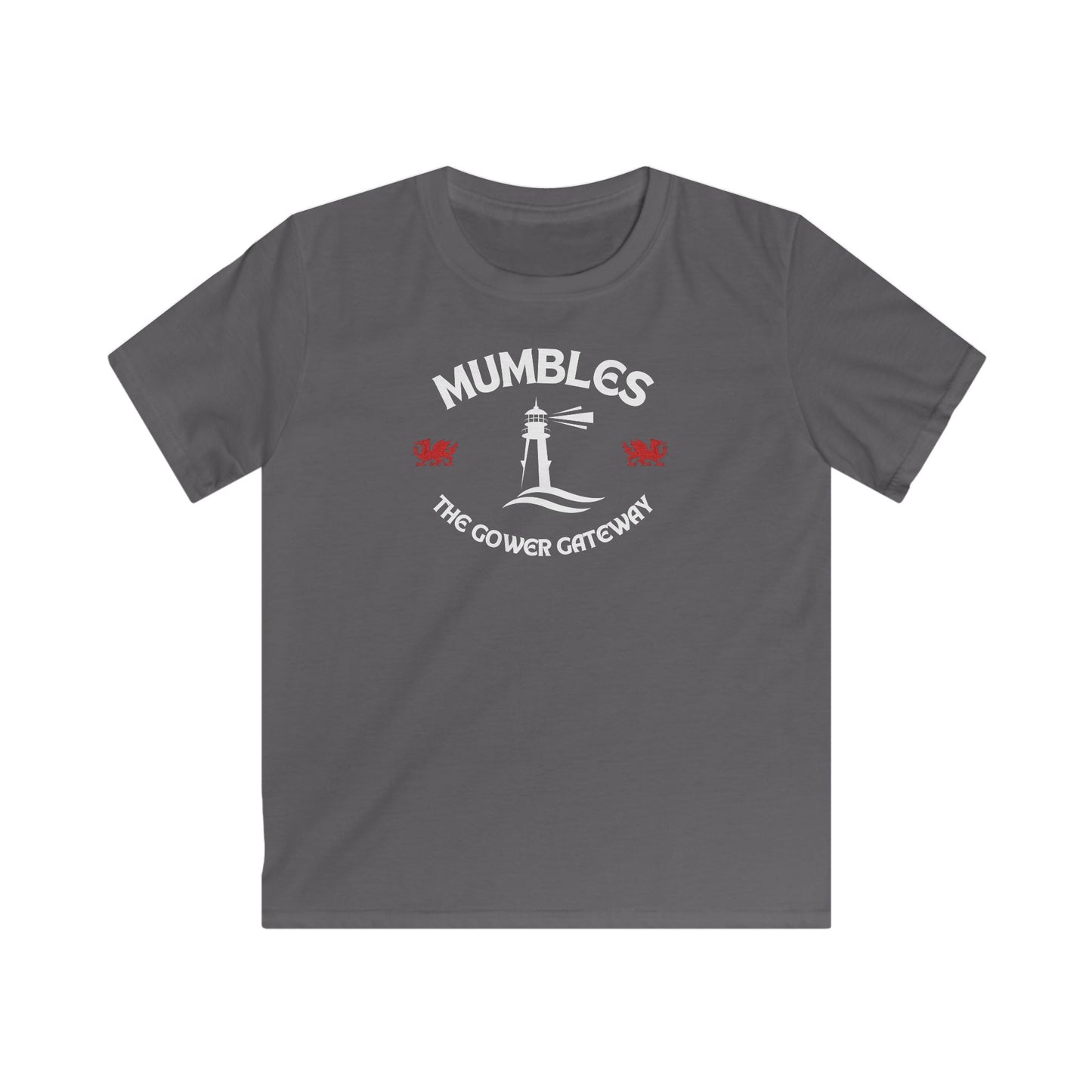 "Mumbles The Gower Gateway" Lighthouse Tee | Kid's Tee Shirt (Children's Souvenir)
