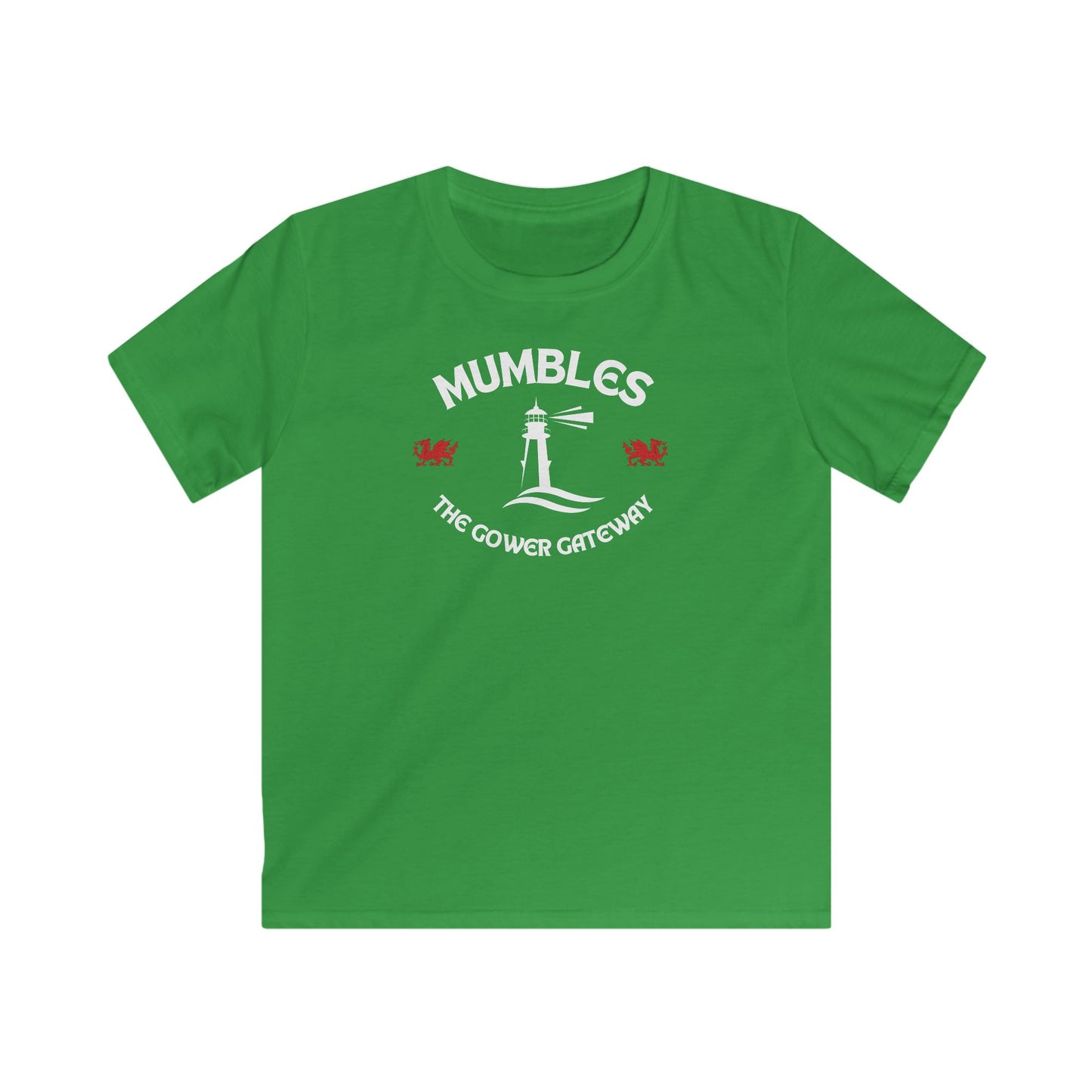 "Mumbles The Gower Gateway" Lighthouse Tee | Kid's Tee Shirt (Children's Souvenir)