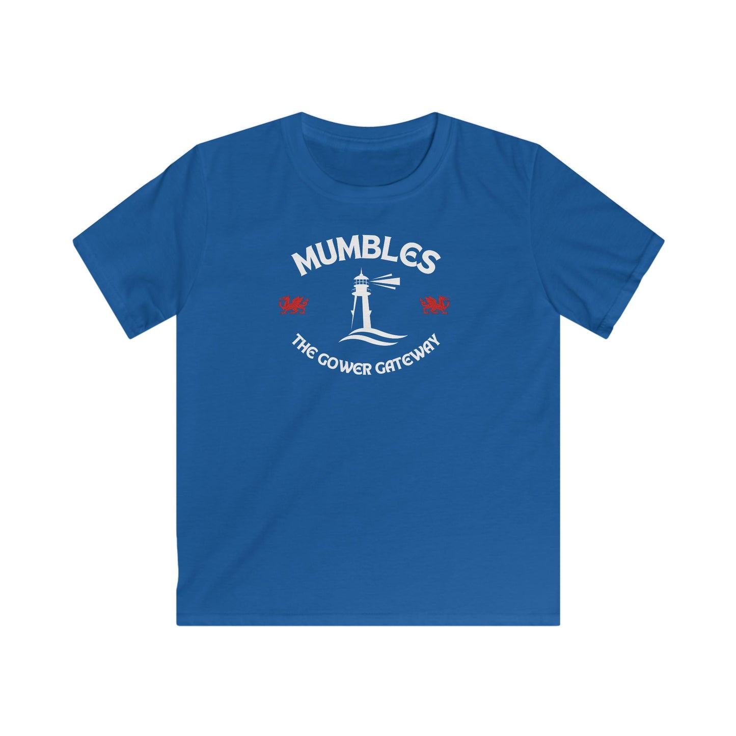 "Mumbles The Gower Gateway" Lighthouse Tee | Kid's Tee Shirt (Children's Souvenir)