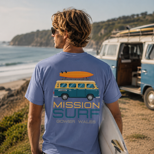 Mission Surf  T-shirt | Beach Camper Van Style