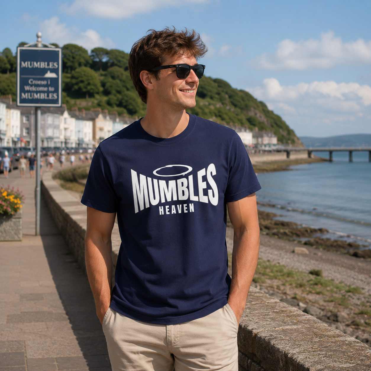 Mumbles Heaven On Earth | Halo T-Shirt | Funny Haloed Character Shirt